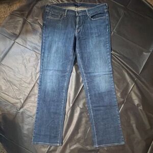 Women's Blue Straight Jeans